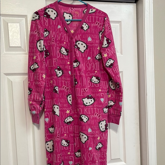 Hello Kitty Pink and White Pajama Onesie - Picture 1 of 5